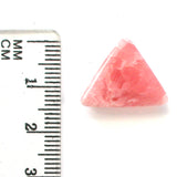 DVH Natural Rhodochrosite Pink Triangle Cabochon Argentina 18x16x5mm (5681)