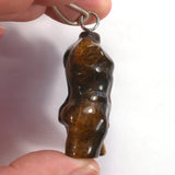 DVH Tigereye Male Model Pendant Man Bust Torso David 47x30x19mm (5612)