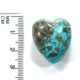 DVH 50ct Kingman Arizona Turquoise Heart Bead Pendant 25x21x17mm (5761)