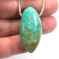 DVH 66ct Kingman Arizona Turquoise Freeform Focal Bead 37x18x15mm (5765) - DVHdesigns