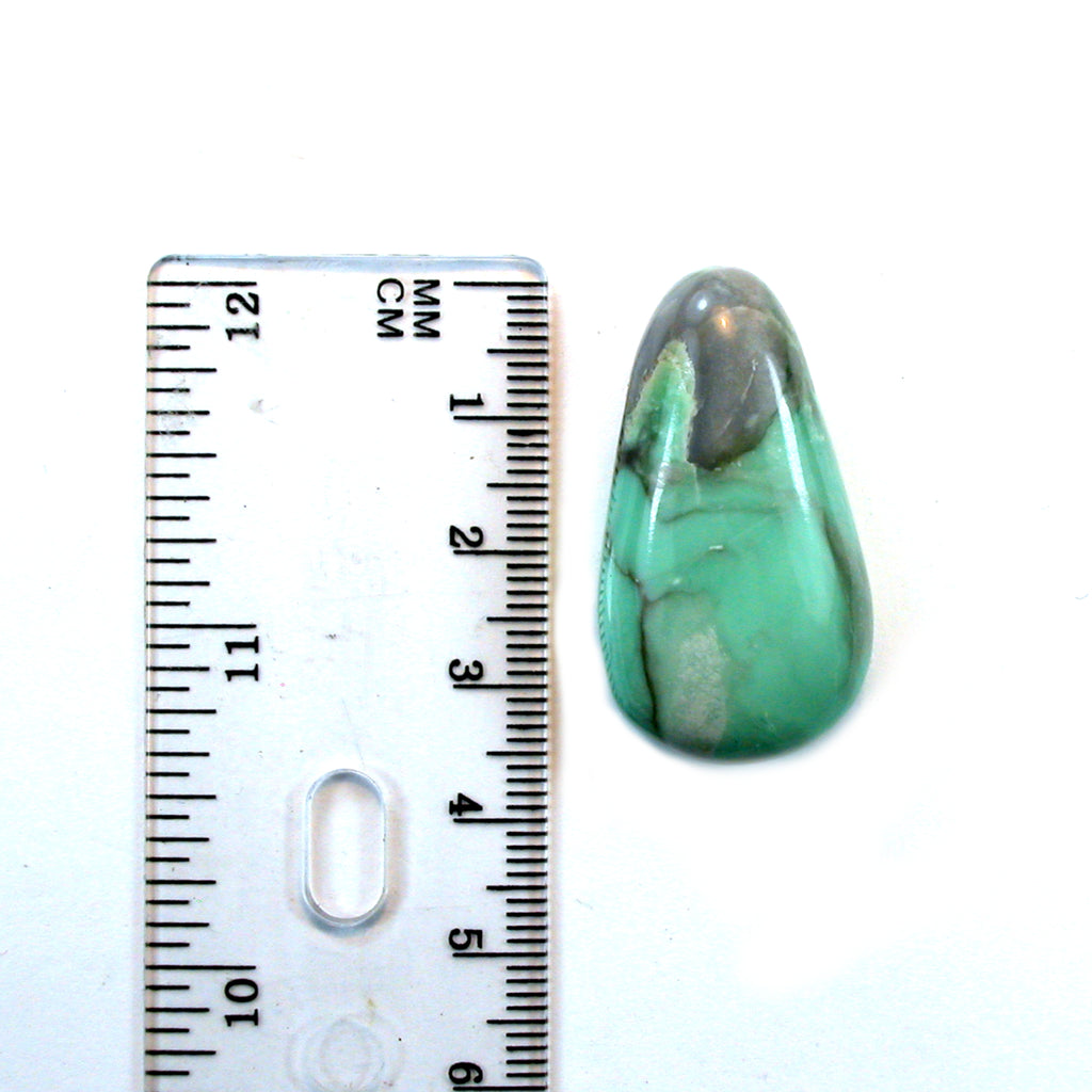 DVH Variscite Bead Pendant Lucin Utah Natural Green Turquoise 35x19x14mm (5794) - DVHdesigns