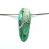 DVH Variscite Bead Pendant Lucin Utah Natural Green Turquoise 41x15x12mm (5795)