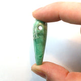 DVH Variscite Bead Pendant Lucin Utah Natural Green Turquoise 41x15x12mm (5795)