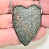 DVH Yooperlite Healed Broken Heart Bead Fluorescent Sodalite in Syenite Michigan 44x31x10mm (6196)