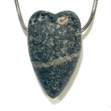 DVH Yooperlite Healed Broken Heart Bead Fluorescent Sodalite in Syenite Michigan 36x22x15mm (6197)