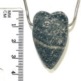 DVH Yooperlite Healed Broken Heart Bead Fluorescent Sodalite in Syenite Michigan 36x22x15mm (6197)