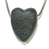 DVH Yooperlite Healed Broken Heart Bead Fluorescent Sodalite in Syenite Michigan 30x23x13mm (6198)