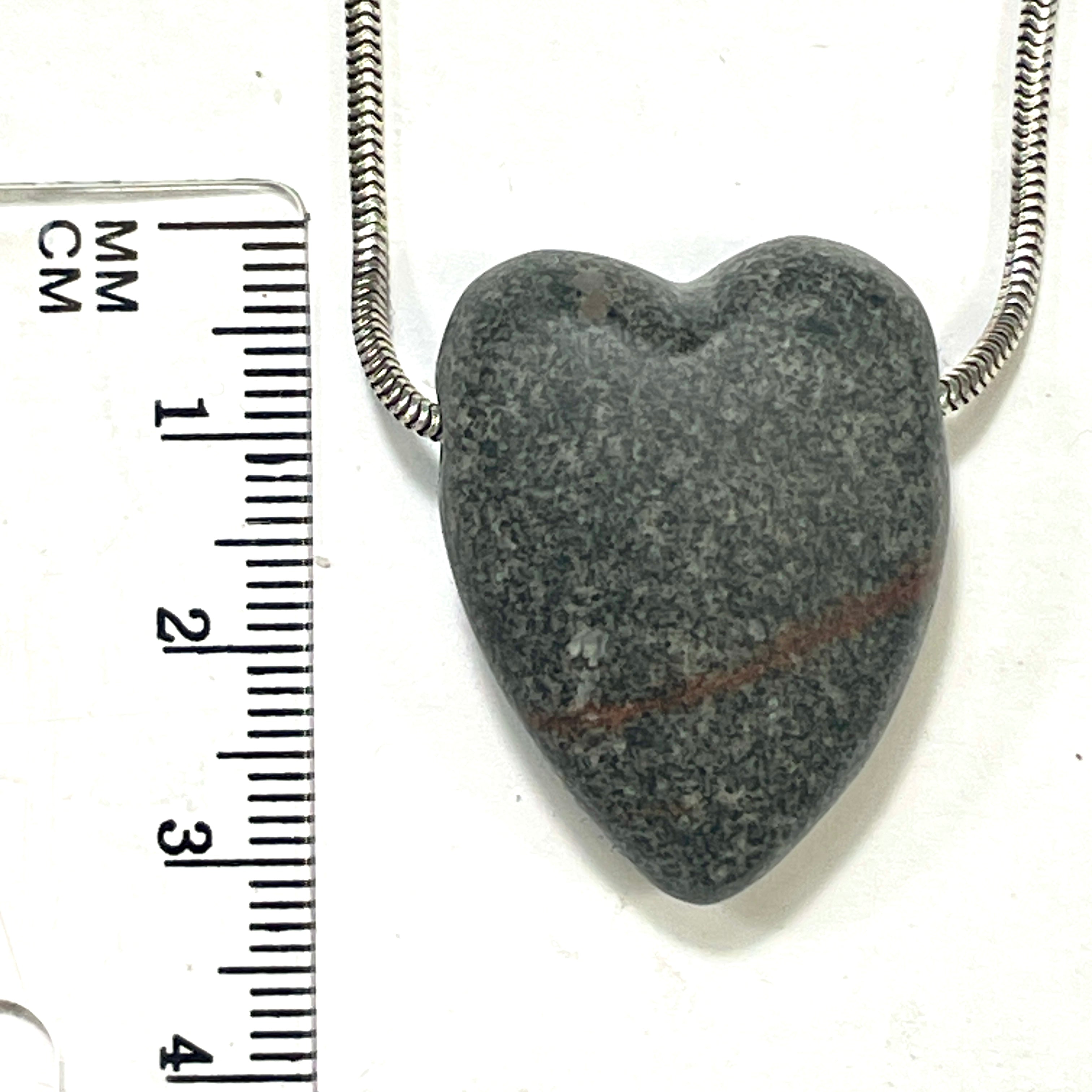 DVH Yooperlite Healed Broken Heart Bead Fluorescent Sodalite in Syenite Michigan 30x23x13mm (6198)