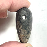 DVH Yooperlite Healed Broken Heart Bead Fluorescent Sodalite in Syenite Michigan 37x28x17mm (6241)