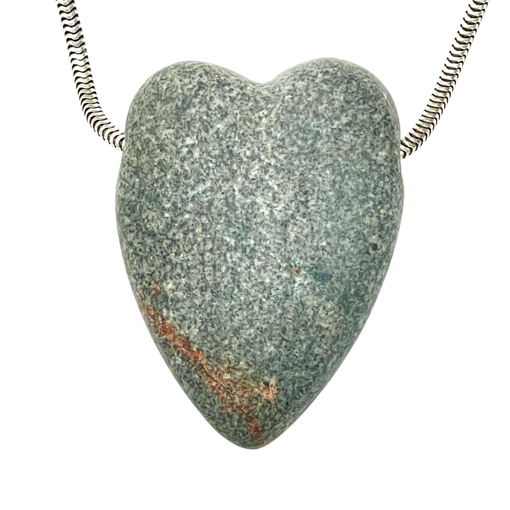 DVH Yooperlite Healed Broken Heart Bead Fluorescent Sodalite Michigan 35x26x12mm (6278) - DVHdesigns