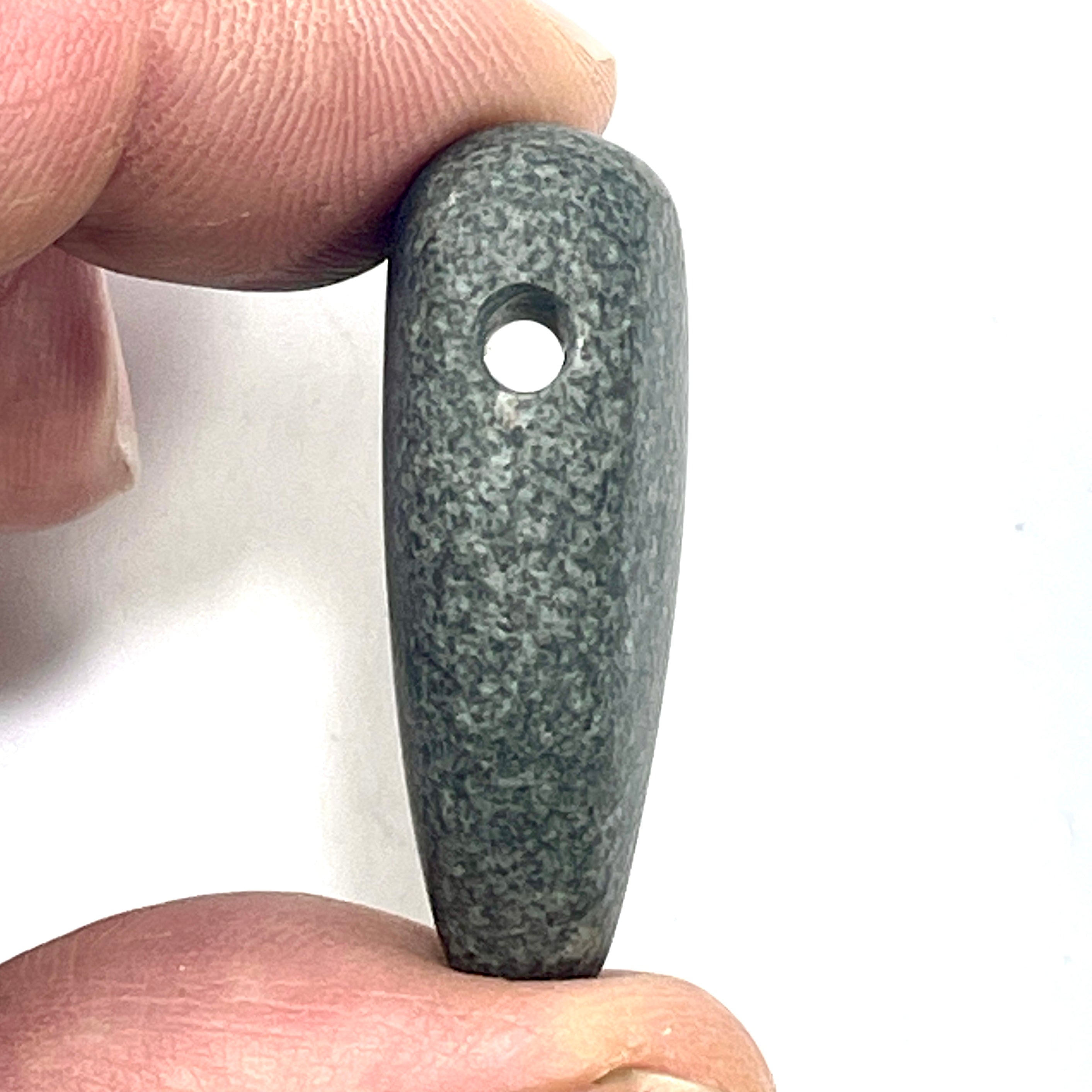 DVH Yooperlite Healed Broken Heart Bead Fluorescent Sodalite Michigan 35x26x12mm (6278) - DVHdesigns