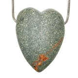 DVH Yooperlite Healed Broken Heart Bead Fluorescent Sodalite Michigan 45x34x12mm (6279)