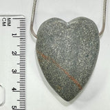 DVH Yooperlite Healed Broken Heart Bead Fluorescent Sodalite Michigan 45x34x12mm (6279)