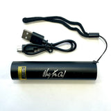 WTC Mini 365nm UV Flashlight – Longwave Blacklight for Fluorescent Minerals (USB Rechargeable)
