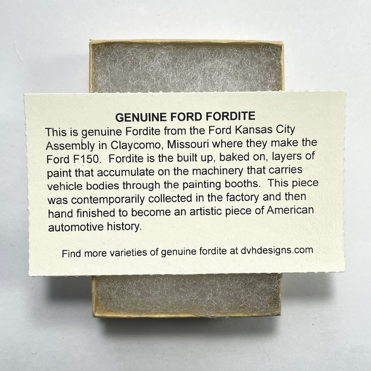 DVH Genuine Ford F150 Fordite Cabochon 29x17x3mm (6883)