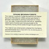 DVH Michigan Fordite Jeep Joose Orange Specimen Polished Face (6263)