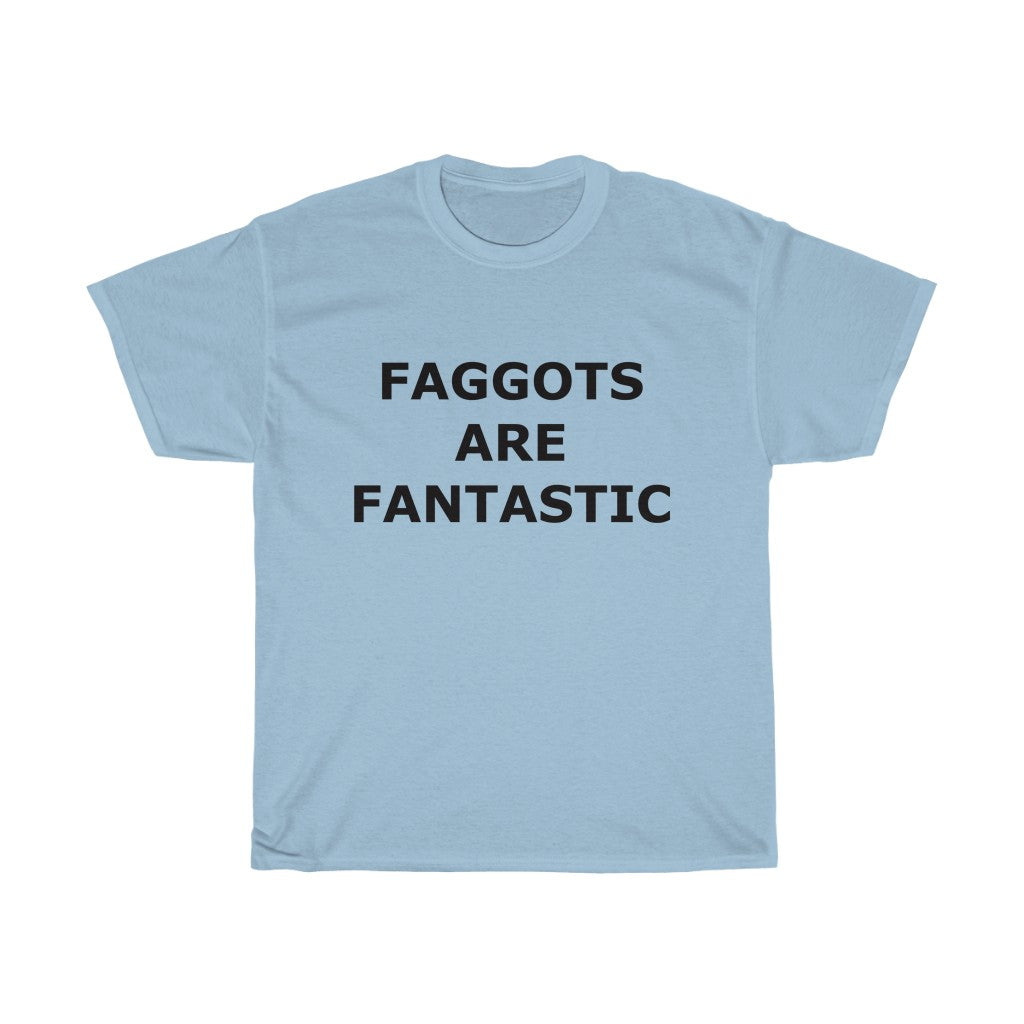 F@GG*T$ ARE FANTASTIC Classic Queen Fabulous QUEER Unisex Heavy Cotton Tee - DVHdesigns