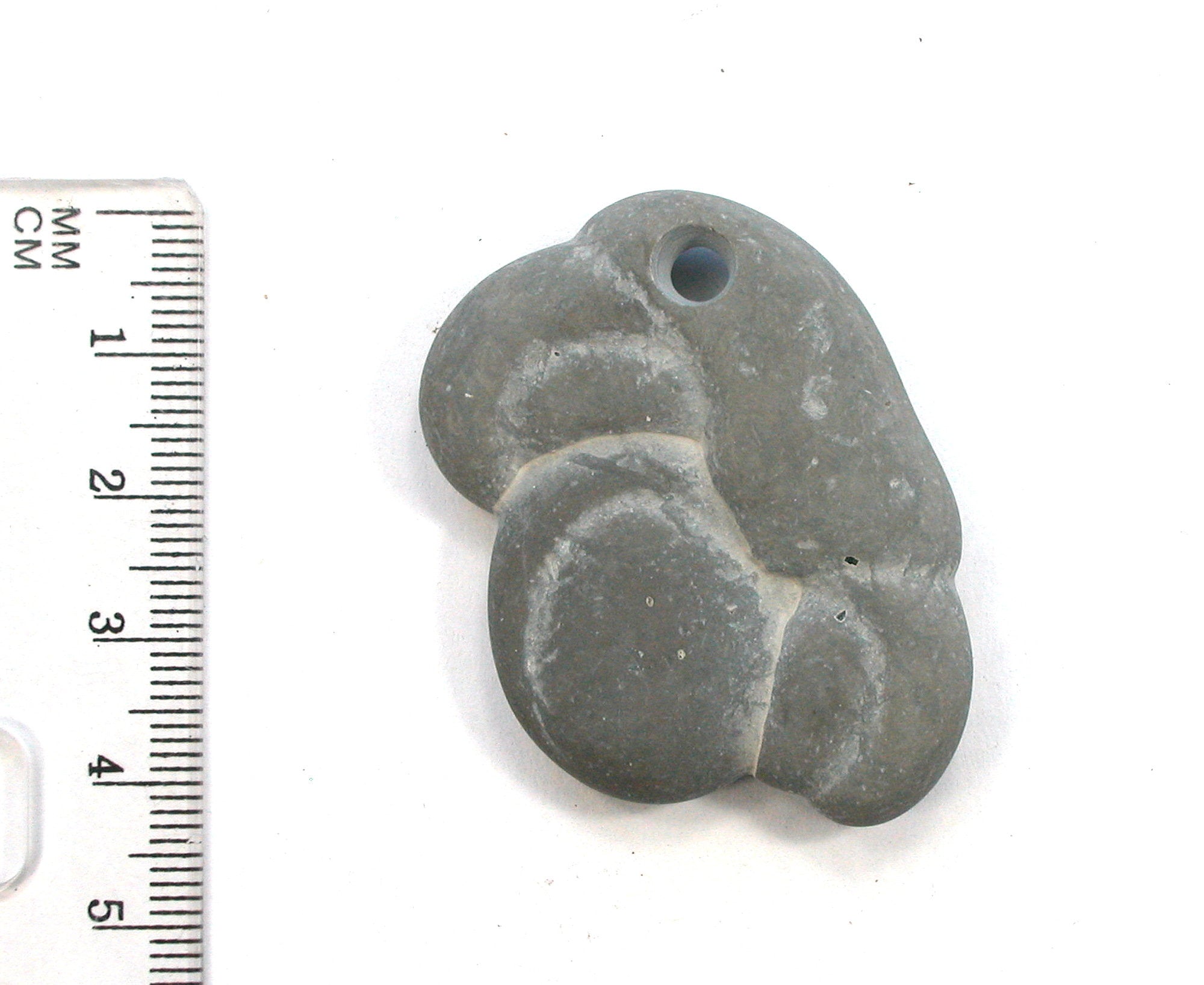 DVH Fairy Stone Concretion Bead Pendant Goddess Rock Quebec 42x32x9 (2803) - DVHdesigns