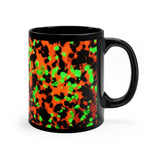 Fluorescent Calcite Willemite Print Black Mug 11oz! Franklin, New Jersey Rocks! - DVHdesigns