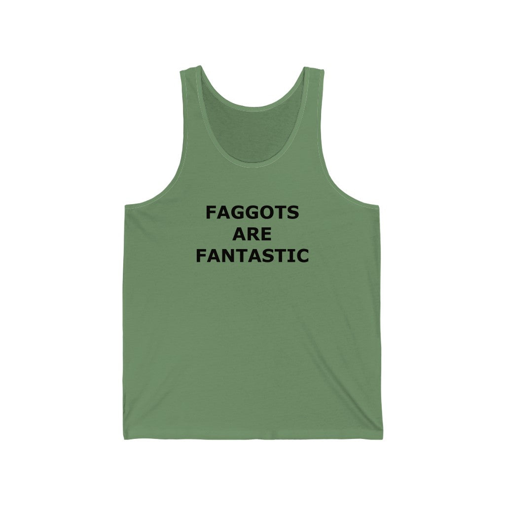 F@GG*TS ARE FANTASTIC Classic Queen Fabulous Queer Unisex Jersey Tank - DVHdesigns