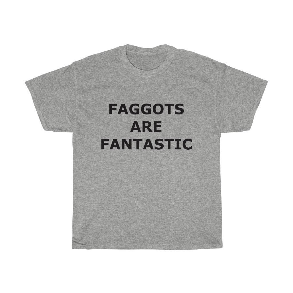 F@GG*T$ ARE FANTASTIC Classic Queen Fabulous QUEER Unisex Heavy Cotton Tee - DVHdesigns