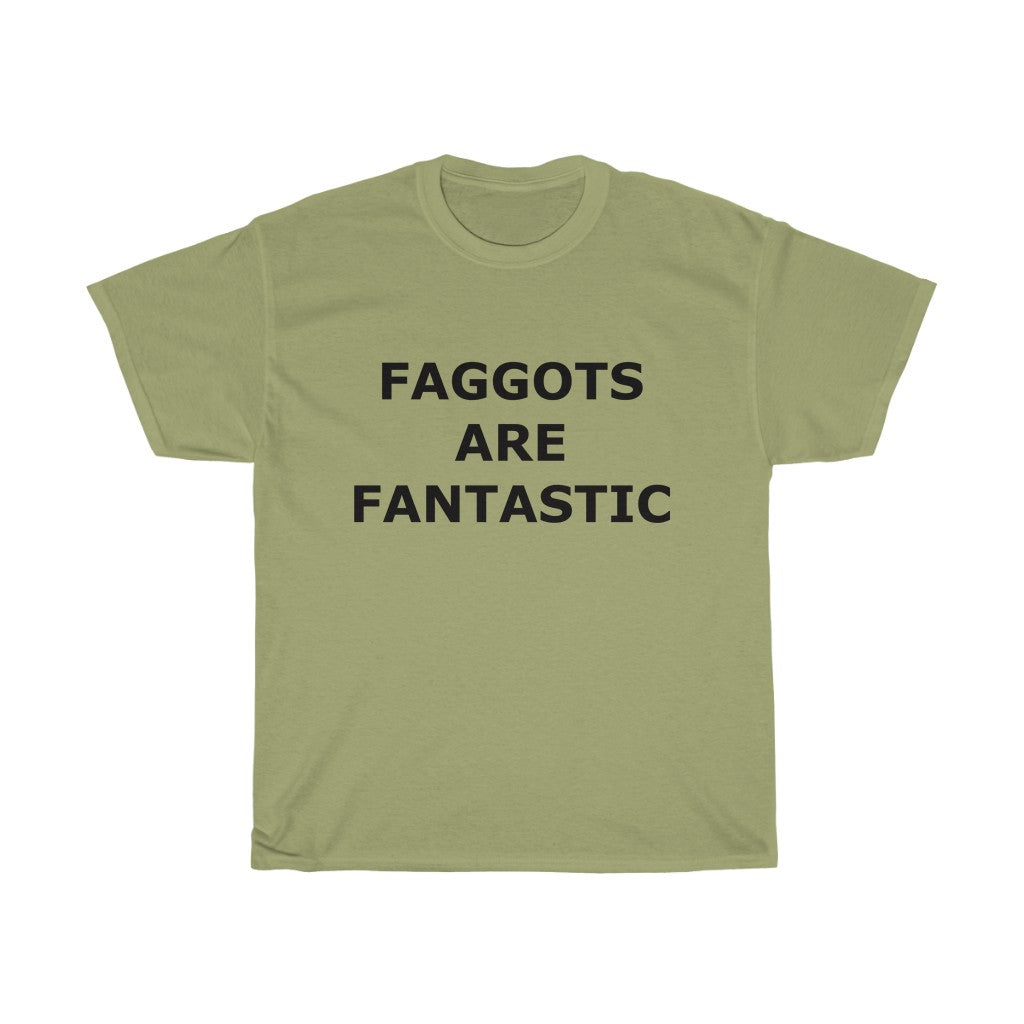F@GG*T$ ARE FANTASTIC Classic Queen Fabulous QUEER Unisex Heavy Cotton Tee - DVHdesigns