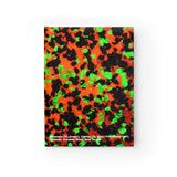 Journal - Ruled Line Fluorescent Calcite Willemite Print! Franklin, New Jersey Rocks! - DVHdesigns