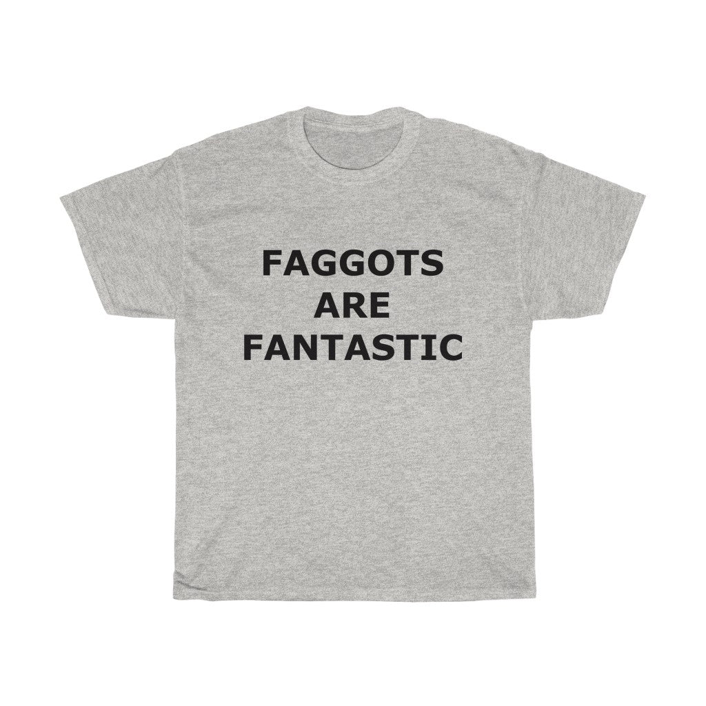 F@GG*T$ ARE FANTASTIC Classic Queen Fabulous QUEER Unisex Heavy Cotton Tee - DVHdesigns
