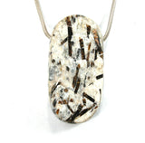 DVH Astrophyllite Natural Surface Bead Druzy Fireworks Stone 57x28x14 (2713)