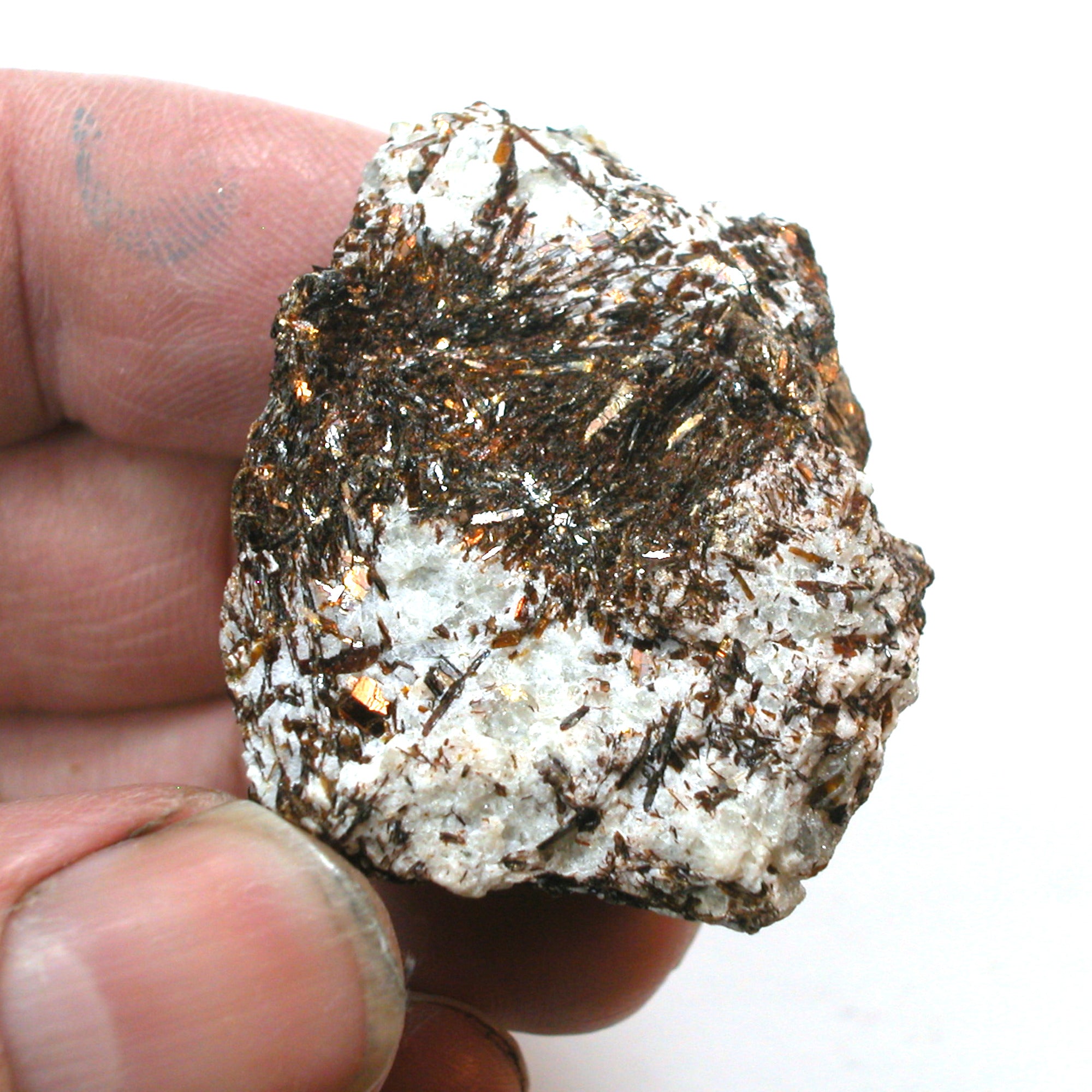 DVH 34g Astrophyllite Specimen for Wirewrap Druzy Fireworks Stone 38x31x18 (5008) - DVHdesigns
