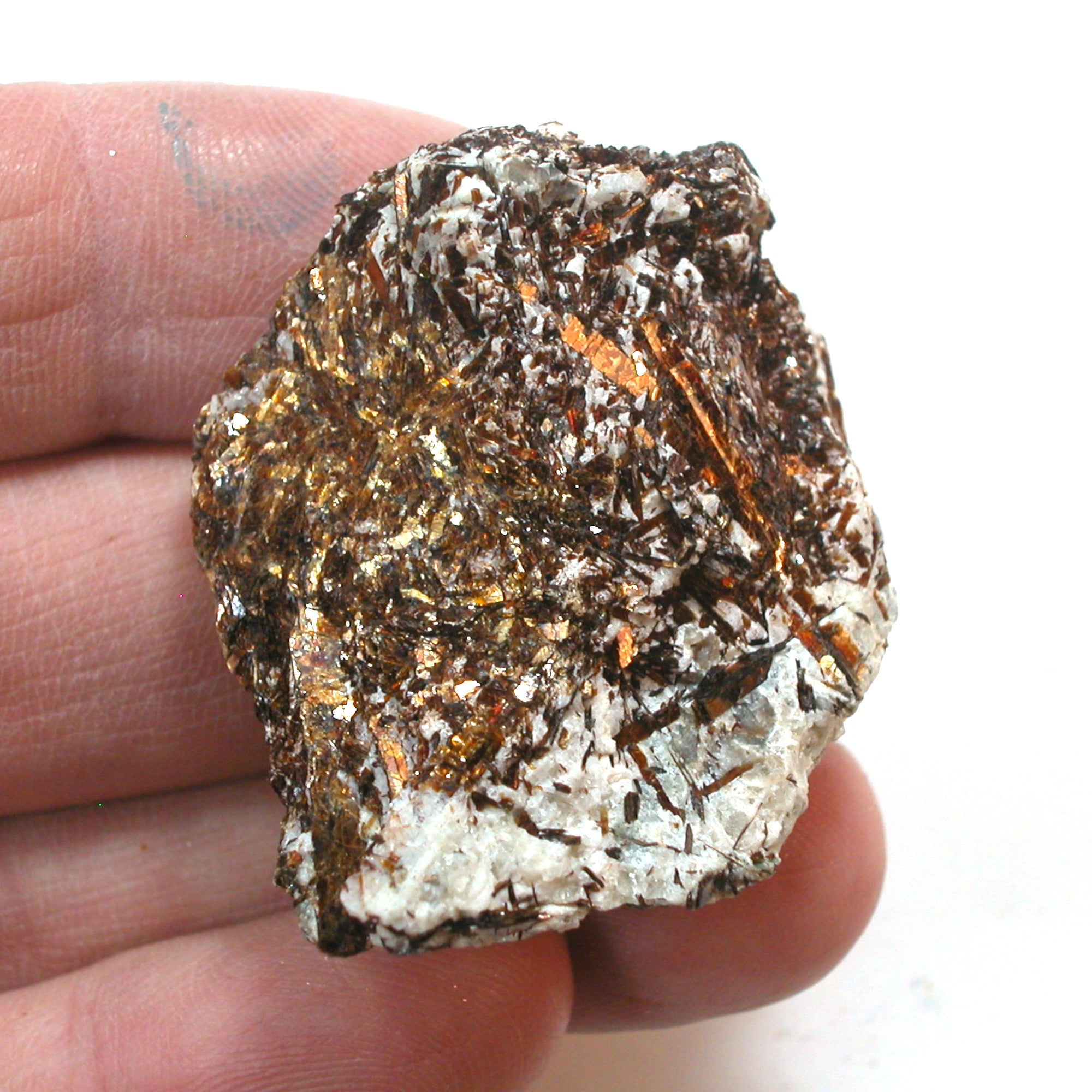 DVH 33g Astrophyllite Specimen for Wirewrap Druzy Fireworks Stone 39x34x18 (5009) - DVHdesigns