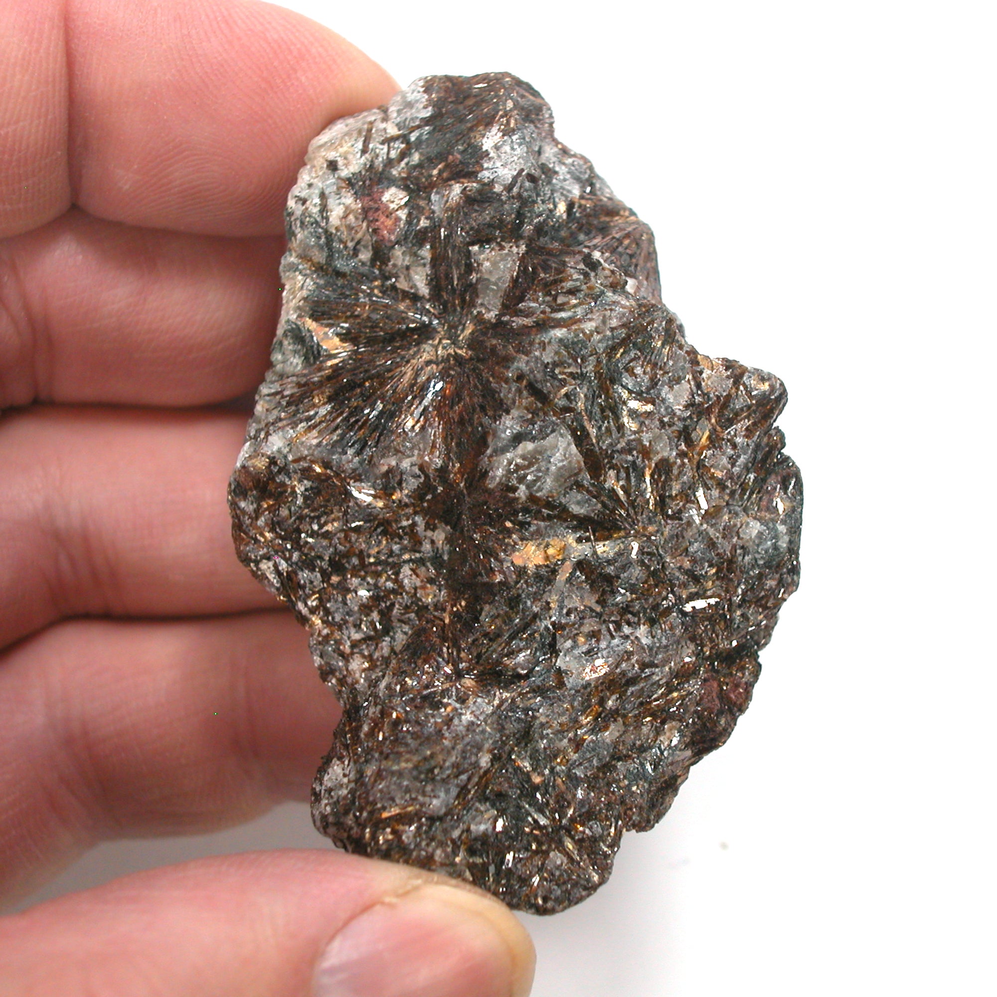 DVH 76g Astrophyllite Specimen Druzy Fireworks Stone for Wirewrap 61x42x29mm (5198) - DVHdesigns