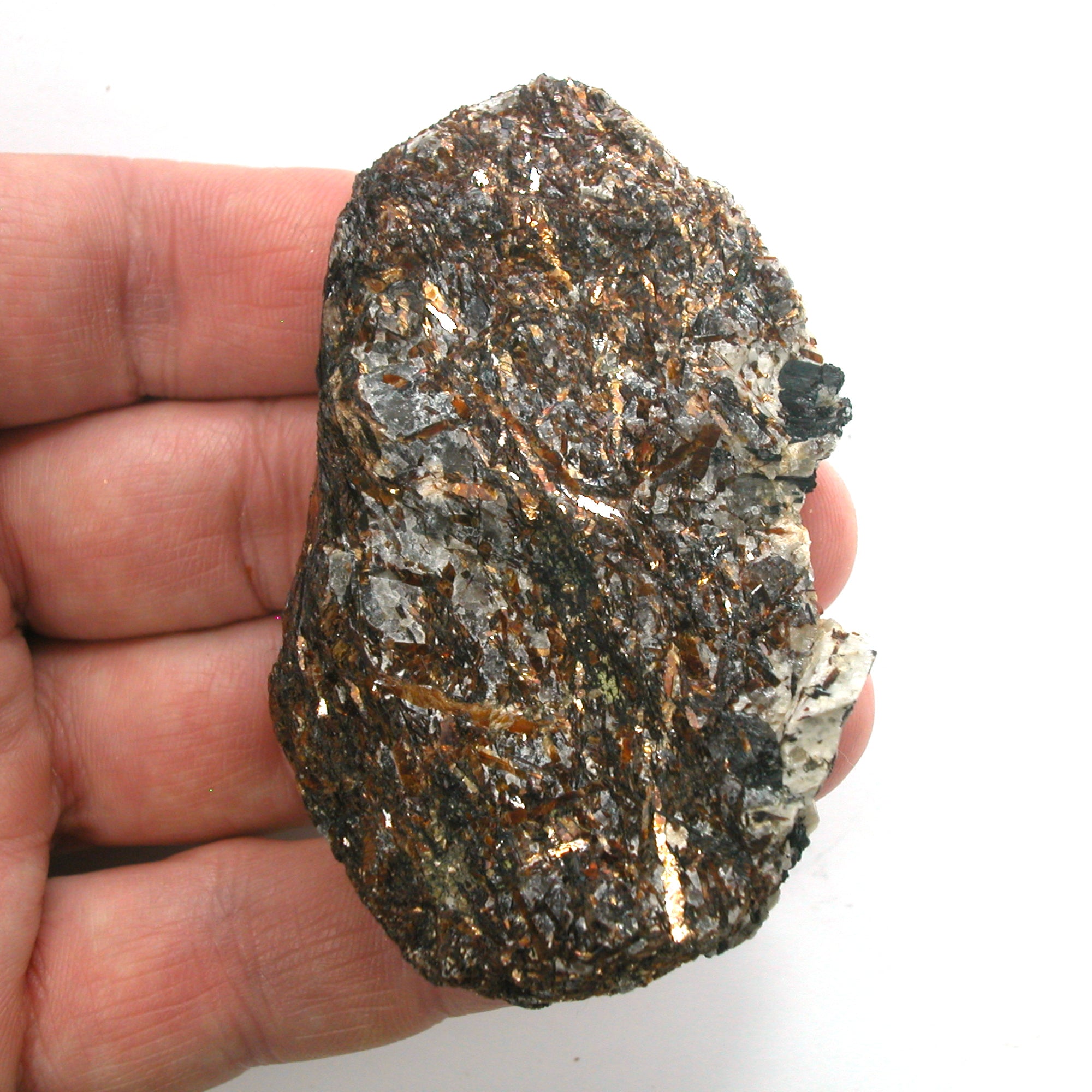 DVH 103g Astrophyllite Specimen Druzy Fireworks Stone for Wirewrap 74x40x22mm (5199) - DVHdesigns