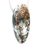 DVH 74g Astrophyllite Druzy Fireworks Stone Natural Face Bead Pendant 69x31x20mm (5203)