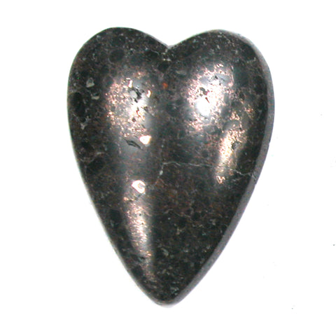 DVH Michigan Copper Firebrick Heart Cabochon Keweenaw 41x32x7 (4980)