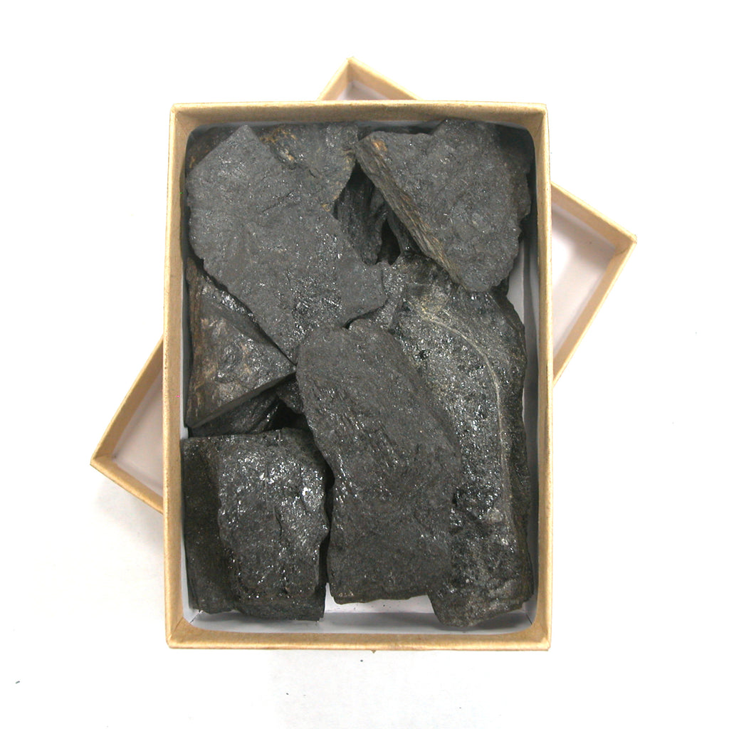 DVH Genuine Lignite Coal 2oz Gift Box Tennessee Mineral Specimen Carbon Crystals