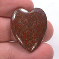 DVH Dinosaur Bone Heart Cabochon Fossil Dino Cab 30x25x5 (4996) - DVHdesigns