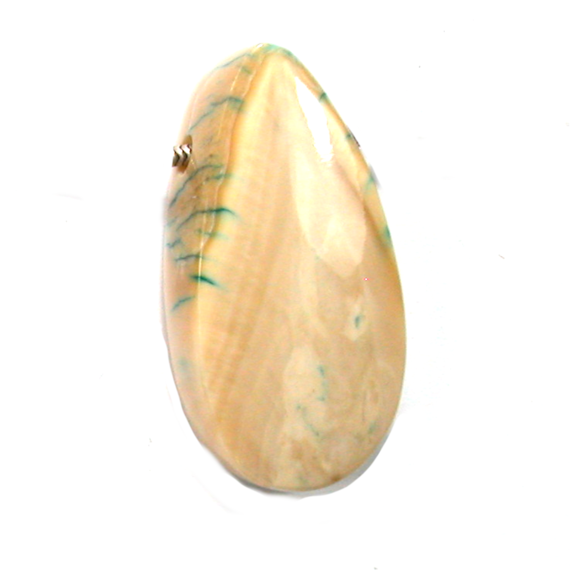 DVH Dyed Fossil Woolly Mammoth Molar Bead Pendant 45x23x13 (4595) - DVHdesigns