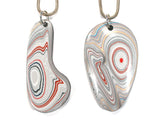 DVH Ford Focus Fordite His & Her Pendants Abstract Adam & Eve 60x36x9 (3758)