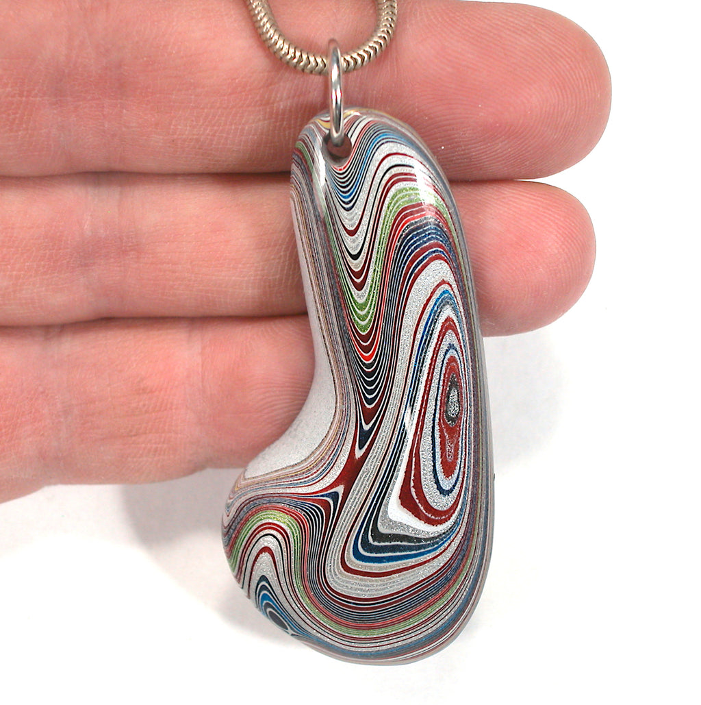 DVH Ford Focus Fordite His & Her Pendants Abstract Adam & Eve 60x36x9 (3758) - DVHdesigns