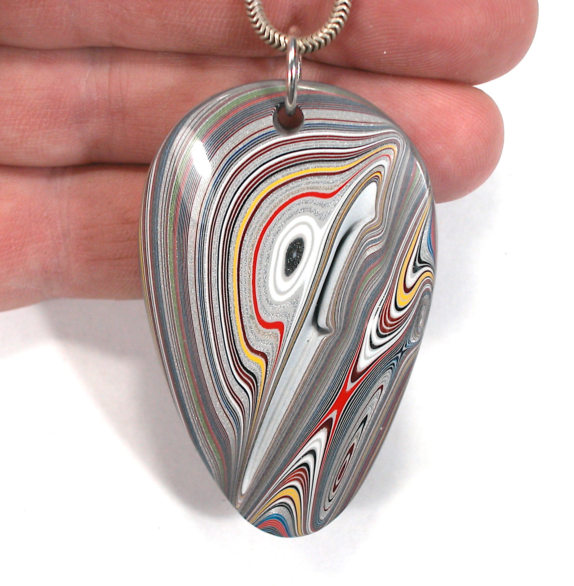 DVH Ford Focus Fordite His & Her Pendants Abstract Adam & Eve 60x36x9 (3758) - DVHdesigns