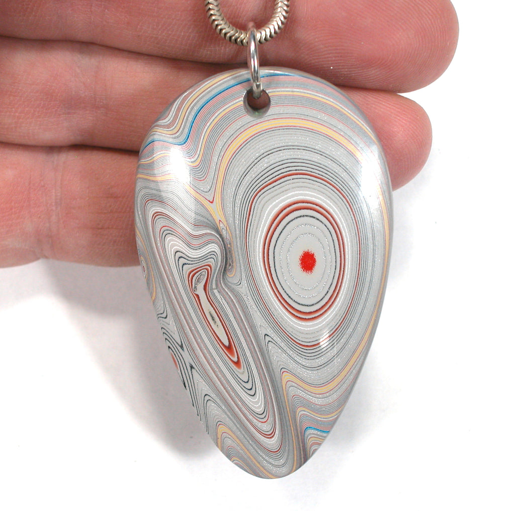 DVH Ford Focus Fordite His & Her Pendants Abstract Adam & Eve 60x36x9 (3758) - DVHdesigns