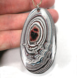 DVH GM Fordite Recycled Car Paint 2 Sided Pendant 68x37x5 (4090)