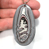 DVH GM Fordite Recycled Car Paint 2 Sided Pendant 68x37x5 (4090)