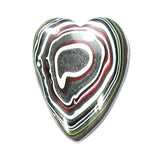 DVH Jeep Fordite Heart Cabochon Recycled Car Paint Cab Toledo 31x24x5 (4521)