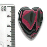 DVH Jeep Fordite Heart Cabochon Recycled Car Paint Cab Toledo 31x24x5 (4521)