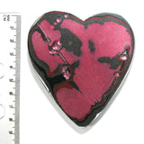 DVH GIANT JpWrnglr Fordite Cabochon Tuscadero Pink Heart Cab 86x79x9mm (4933)