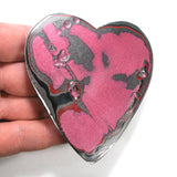 DVH GIANT JpWrnglr Fordite Cabochon Tuscadero Pink Heart Cab 86x79x9mm (4933)
