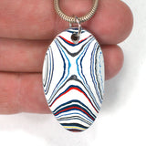 DVH Kenworth Truck Fordite Pendant Necklace Recycled Paint 41x23x6 (3759)