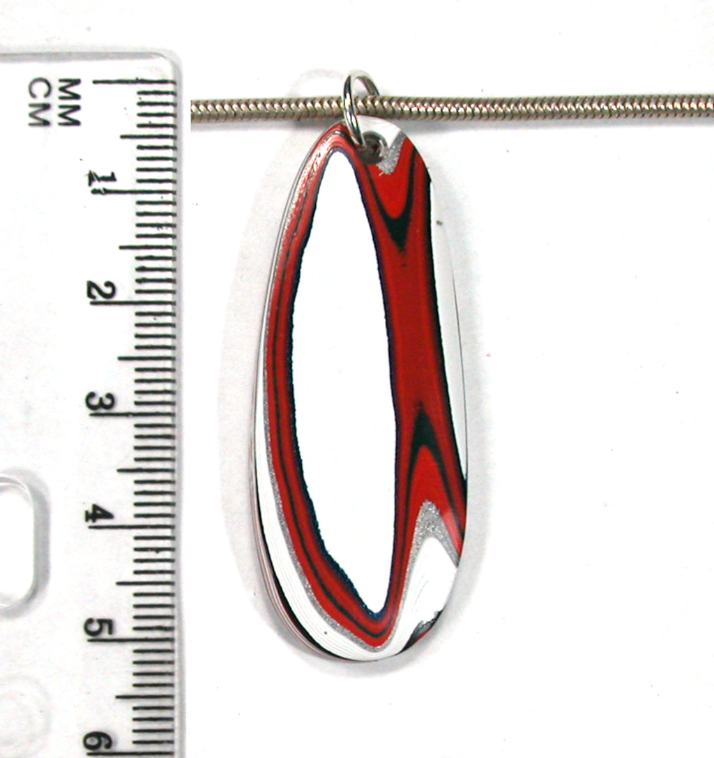 DVH Kenworth Truck Fordite Pendant Necklace Recycled Paint 48x19x4 (3760) - DVHdesigns